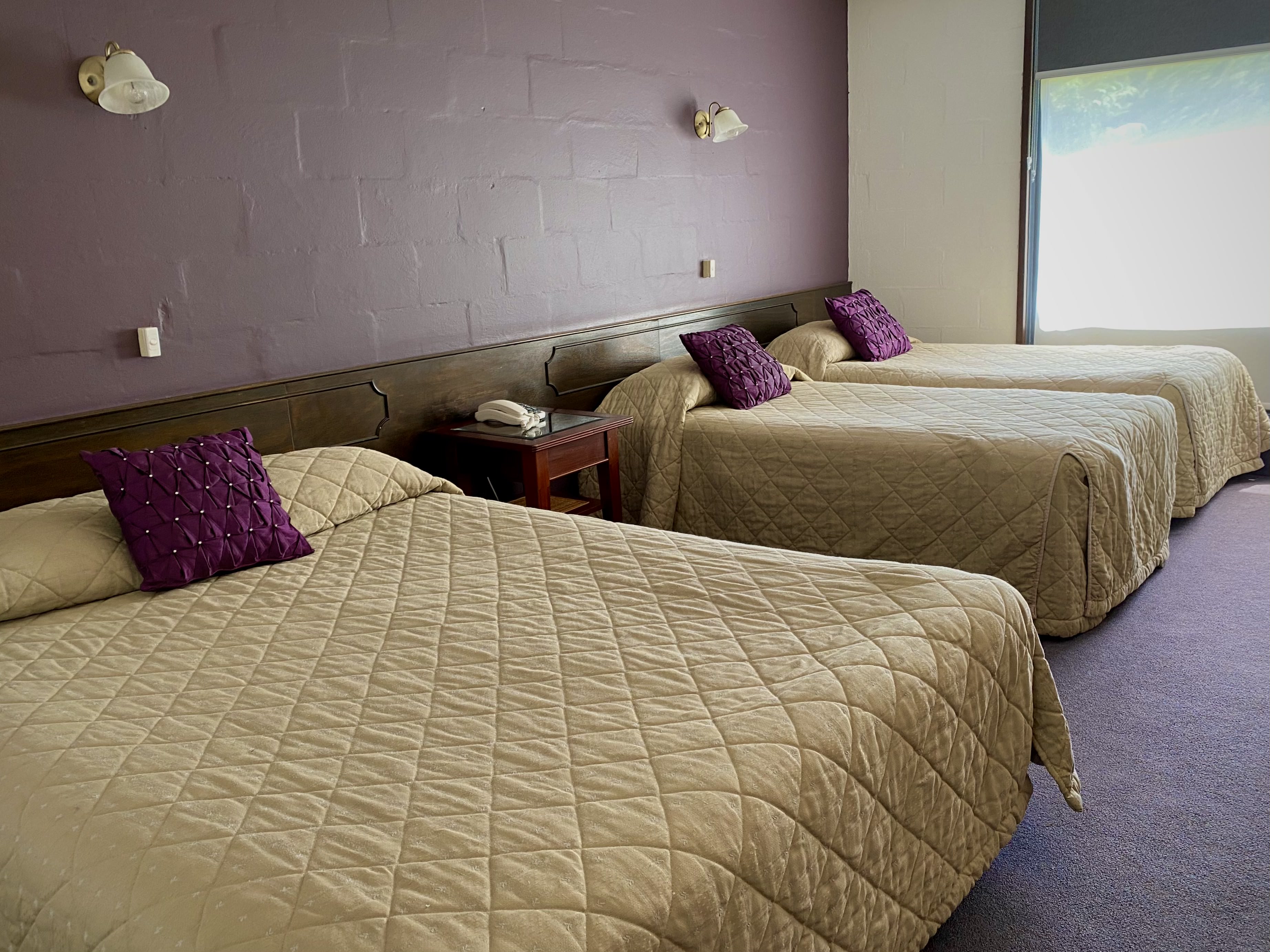 Garden View Queen & 2 Singles